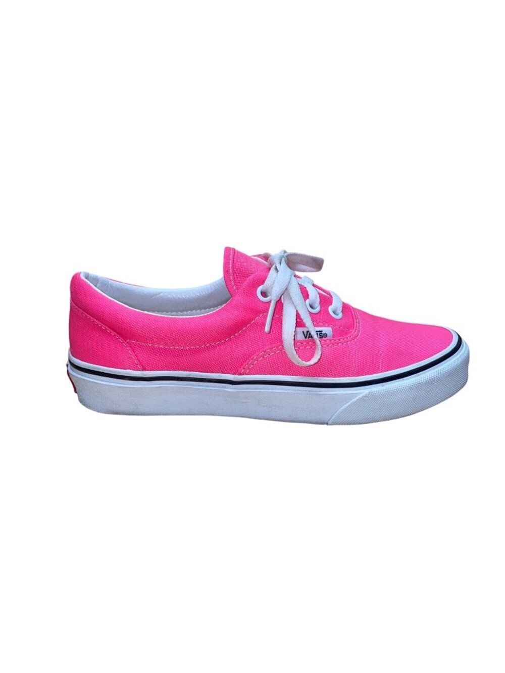 Vans Unisex Kids Pink Canvas Lace-Up  Low Top Sneakers Size W6.5/M5